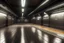 Placeholder: empty actual underground new york subway station. train tracks visible. photorealistic , 80s decay visible. viewpoint of center. subway train visible