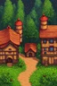 Placeholder: medieval village in HQ style background for youtube thumbnail