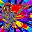 Placeholder: JIMI HENDRIX PEACE electric guitar PEACE psychedelic hippie trippy acid LSD PEACE GUITAR peacesign HIPPIE FLAG