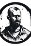Placeholder: a distressed icon of man