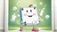 Placeholder: cartoon happy milk carton dancing