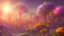 Placeholder: orange and gold crystal cosmic and galactic ambiance hill sky sunny flowers trees futuristic landscape, full of details, smooth, bright sunshine，soft light atmosphere, light effect，vaporwave colorful, concept art, smooth, extremely sharp detail, finely tuned detail, ultra high definition, 8 k, unreal engine 5, ultra sharp focus