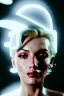 Placeholder: Ultra Realistic image, portrait, blonde woman, sweet Marylin Monroe face, perfect iris, glow eyes, makeup. Retro sci-fi style, helmet, latex coat, fog, rain, soft color, highly detailed, unreal engine 5, ray tracing, RTX, lumen lighting, ultra detail, volumetric lighting, 3d, finely drawn, high definition, high resolution.