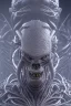 Placeholder: evil berserker, alien, tron, bitcoin eyes, 8k, finely detailed, photo realistic, hr giger