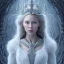 Placeholder: portrait of the most incredible, stunning, beautiful ice queen goddess,chronicles of narnia, white witch, intricate crystal ice crown, iridescent gown, 8k resolution, high-quality, fine-detail, elaborate, digital art, detailed matte, volumetric lighting, beautiful, illustration, brian froud, howard lyon, selina french, greg rutowski,