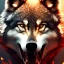 Placeholder: Wolf, red, fire, blood, gore, teeth, 8K, cinematic lighting, sharp focus, masterpiece, expert