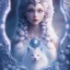 Placeholder: disney, epic white queen, icey blue, majestic, ominous, wildflowers background, intricate, masterpiece, expert, insanely detailed, 4k resolution, retroanime style, cute big circular reflective eyes, cinematic smooth, intricate detail , soft smooth lighting, soft pastel colors, painted Rena