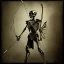 Placeholder: a skeleton archer holding a bow in his hand, steam punk, realistic, made in octane, cinematic, ultra-realistic, extremely detailed octane rendering, 8K, VRAY Super Real ar 2:3, dof photorealistic futuristic 50mm lens hard lighting dark gray tintype photograph, realistic lighting, sepia color