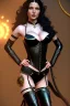 Placeholder: sexy milf, warrior, black long hair, leather corset, leder hose, night, 8k resolution, high-quality, fine-detail, intricate, fantasy art, detailed matte, volumetric lighting, illustration, 3D octane render, brian froud, howard lyon, selina french, anna dittmann, annie stokes, lisa parker, greg rutowski