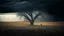 Placeholder: LUMPED HILL CULTIVATED WITH WHEAT WITH A DRY TREE, ON A DARK DAY WITH THREATENING CLOUDS, IN MEDIUM SHOT AND HDR LIGHTING, 4K, SOME CROWS ARE POSTING ON THE TREE AND SOME COWS GRAZE ON THE GROUND, MELANCHOLIC ATMOSPHERE