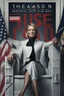 Placeholder: Robin Wright in The House of Cards, reimagined by industrial light and magic, sitting in the chair, final season, movie poster, no subtitles