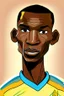 Placeholder: Ibrahima Konate French-Malian footballer ,cartoon 2d