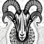 Placeholder: beutiful goat curl horn, ultra detailed, psychedelic, sketched, pencil, zentangle art, mandala