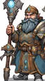 Placeholder: dwarf paladin with a magical staff