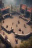 Placeholder: fantasy medieval fighting arena