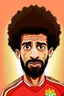 Placeholder: Mohamed Salah Egyptian football player cartoon 2d