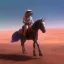 Placeholder: Riding horse astronaut mars