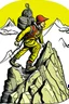 Placeholder: adventurer mountain climber clip art