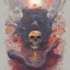 Placeholder: sunshine death smoking by james jean