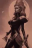 Placeholder: Brigitte Bardot as evil queen in black leather, leather, busty, cleavage, angry, stern look. character design by cory loftis, fenghua zhong, ryohei hase, ismail inceoglu and ruan jia. unreal engine 5, artistic lighting, highly detailed, photorealistic, fantasy.