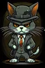 Placeholder: mafia themed cartoon cat