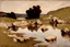 Placeholder: day, lake, rocks, begginer's landscape, george hendrick breitner impressionism paintings