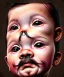 Placeholder: Salvador Dali toddler, full body, dramatic lighting, hyper realistic