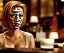 Placeholder: Scarlett Johansson in Lost in Translation, en la barra de un bar con la mirada perdida y fumando.