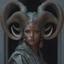 Placeholder: a statue of a woman with horns on her head, inspired by Karol Bak, zbrush central contest winner, figurative art, beeple. hyperrealism, portrait of an alien, ram horns, side profile artwork, trending on deviantarthq”, jessica rossier and brian froud, 3 d clay figure, realism | beeple, sculpture of a woman, shot with Sony Alpha a9 Il and Sony FE 200-600mm f/5.6-6.3 G OSS lens, natural light, hyper realistic photograph, ultra detailed -ar 3:2 -q 2 -s 750