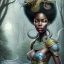 Placeholder: sango fantasy, fantasy magic, intricate, sharp focus, illustration, highly detailed, digital painting, concept art, matte, masterpiece head sexy view black African beauty black afro hair earth lady silver dragon head Egyptian princess