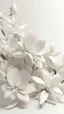 Placeholder: Jasmine neutral colors Aesthetic Floral Shapes , 4k, realistic, simple, refine, clean , all white colours