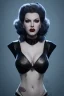 Placeholder: Lana Turner as evil queen in black leather, leather, busty, cleavage, angry, stern look. character design by cory loftis, fenghua zhong, ryohei hase, ismail inceoglu and ruan jia. unreal engine 5, artistic lighting, highly detailed, photorealistic, fantasy