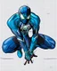 Placeholder: spider-man as DC blue lantern