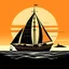 Placeholder: Colorful Sailboat vector Sailboat Flat illustration beach Sailboat silhouette