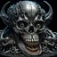 Placeholder: A MECHANICAL NON HUMAN SKULL AND DARK SLIMEY AND GIVING BIRTH SHARKS TEETH with a touch of H.R. Giger's biomechanical aesthetic. Hyperdetailed and rendered in 8k resolution, a true masterpiece. hyperdetailed intricately detailed Splash art action painting film noir photorealism psychedelic art telephoto lens aetherpunk horror post-apocalyptic VIVID IN COLOR well lit, high detail, photorealistic, horrorcore, fun, scary, none featured, each a different color or hue,