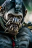 Placeholder: Ape Creature in a breathing device, Christopher Nolan, Dystopian, Extreme depth of field, bokeh blur, Alberta, all-natural, in the style of candid, imperfection, natural lighting, Fuji Film, Anamorphic lens