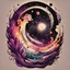 Placeholder: Galaxies, vector, tshirt design, fantasy, hypered deails, beautiful
