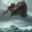 Placeholder: an ibis warrior in orange and green full battle armor, background of giant crashing ocean waves, a highly detailed illustration, realistic render, 8 k, micro detail, intricate, elegant, centered, digital painting, smooth, sharp focus, illustration, artgerm, tomasz alen kopera, peter mohrbacher, donato giancola, joseph christian leyendecker, wlop, boris vallejo