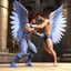 Placeholder: daz3d iray: Jacob wrestling with angel