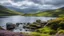 Placeholder: Beautiful landscape in the English Lake District, lake, mountains, balance, chiaroscuro, peace, tranquillity, beautiful light and colour