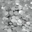 Placeholder: a photograph of round silver confetti