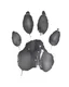 Placeholder: ink dog paw print