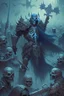 Placeholder: death knight raising an undead army