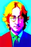 Placeholder: pop art pixels 1000 images warhol style x john lennon portrait
