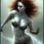 Placeholder: woman, mix christina hendricks daddario eva green bodybuilder by gerald brom luis royo