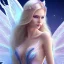 Placeholder: magnifique belle sexy fairy souriante avec de magnifiques ailes et des cheveux longs blonds,yeux bleus