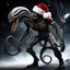 Placeholder: Santa Claus has become a xenomorph.