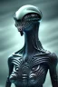 Placeholder: alien, head, 8k, finely detailed, photo realistic, HR Giger style