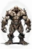 Placeholder: mutant giant brute, four arms, full body, post-apocalyptic, concept art, blank background