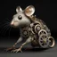 Placeholder: a rat with gears in it's face, naked